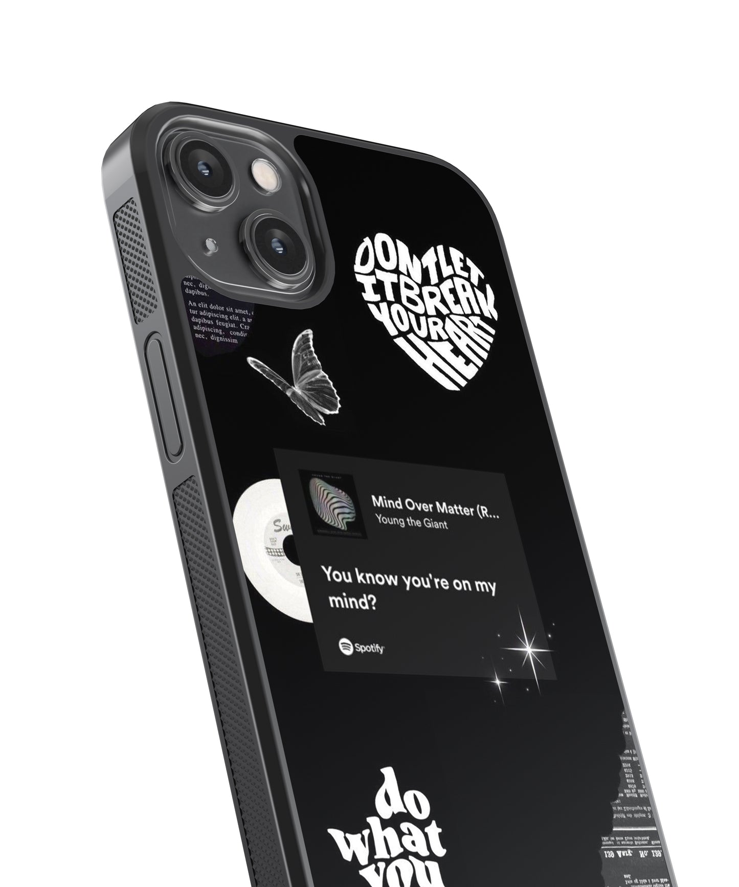 Mind Over Matter Spotify Glass Phone Case