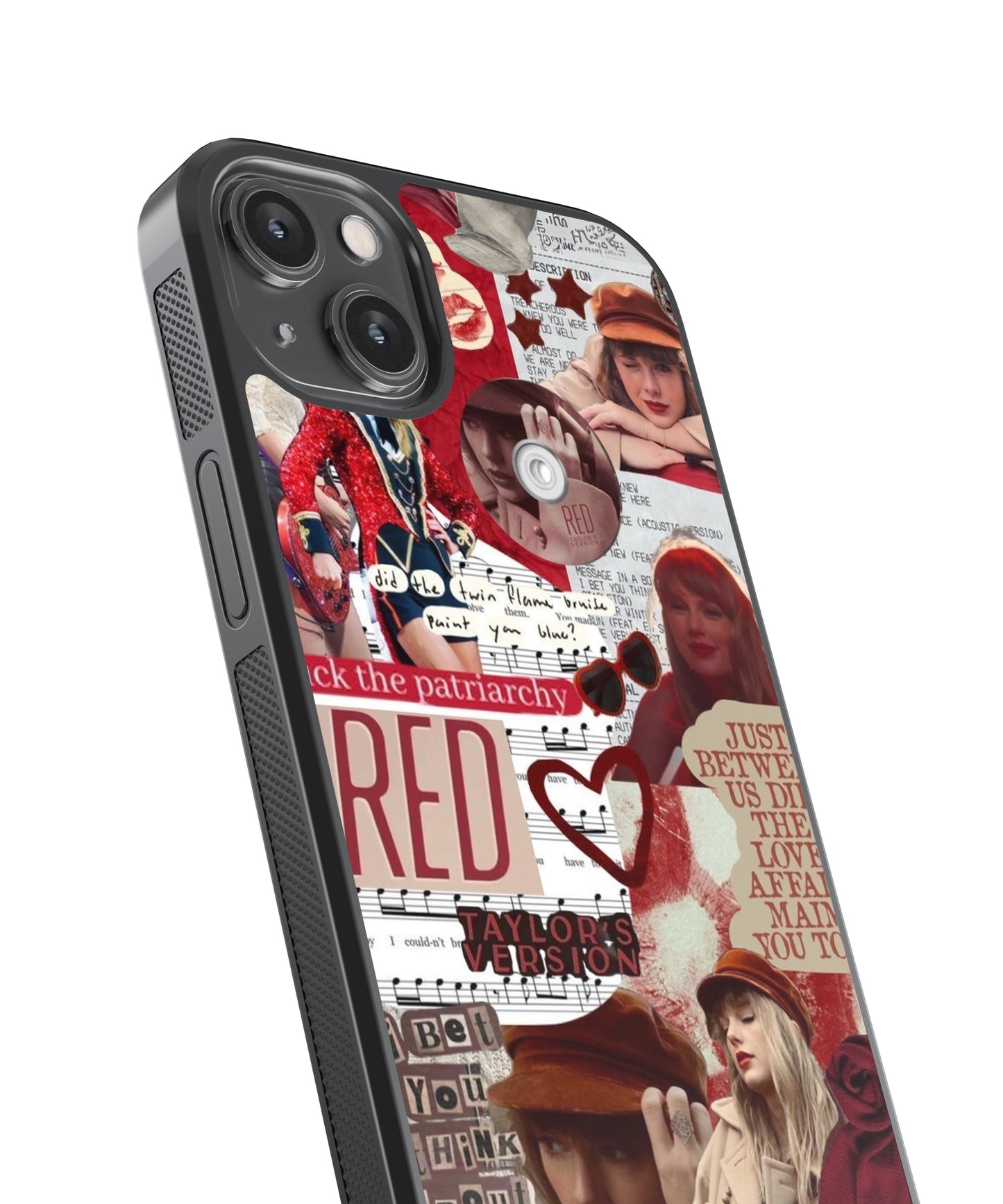 Taylor Swift Red Aesthetic Pop Culture Glass Phone Case