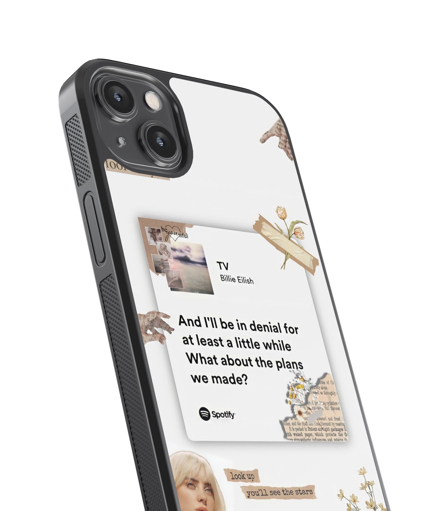 Billie Eilish TV Spotify Glass Phone Case Cover