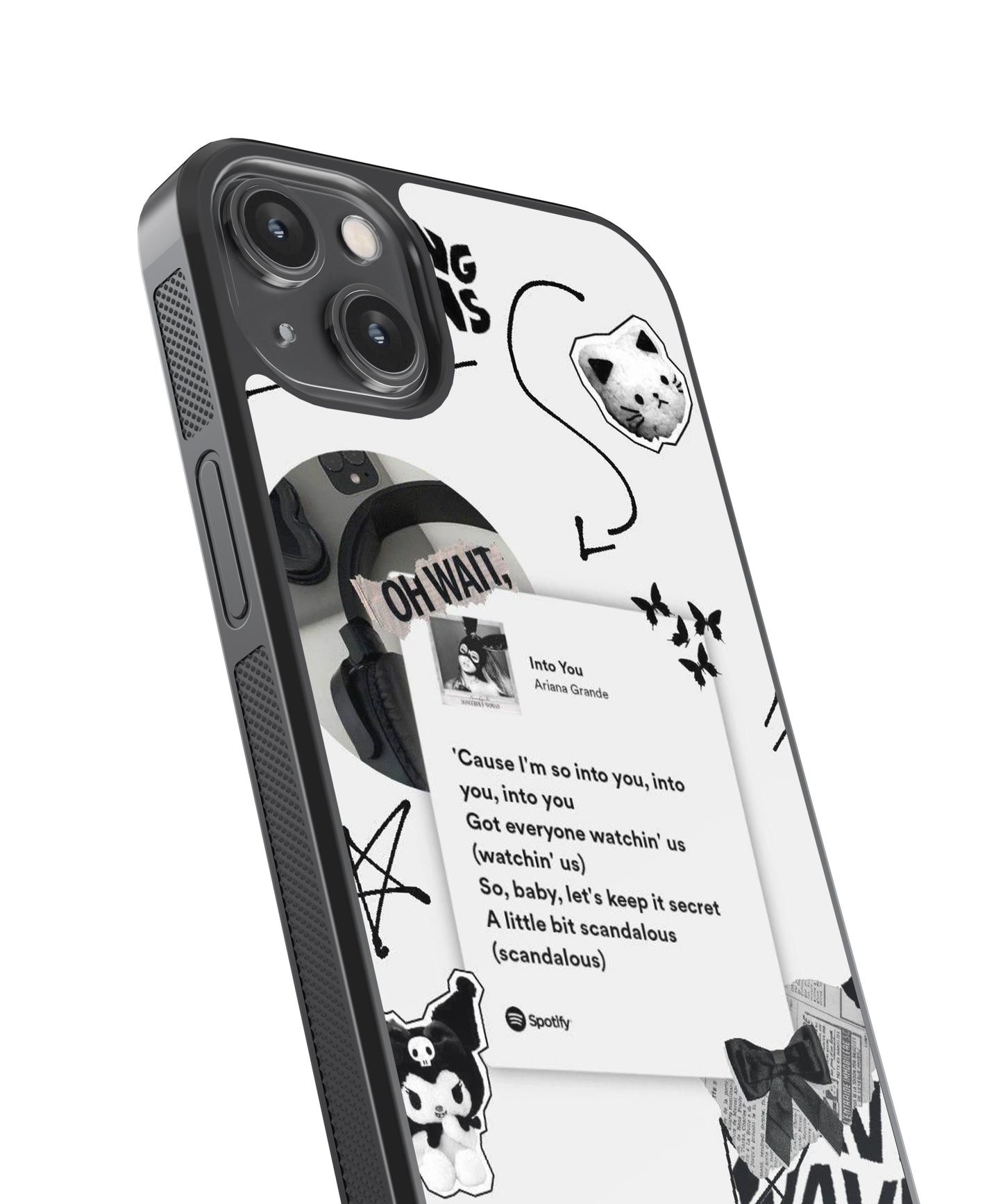 Ariana Grande Into You Spotify Glass Phone Case Cover