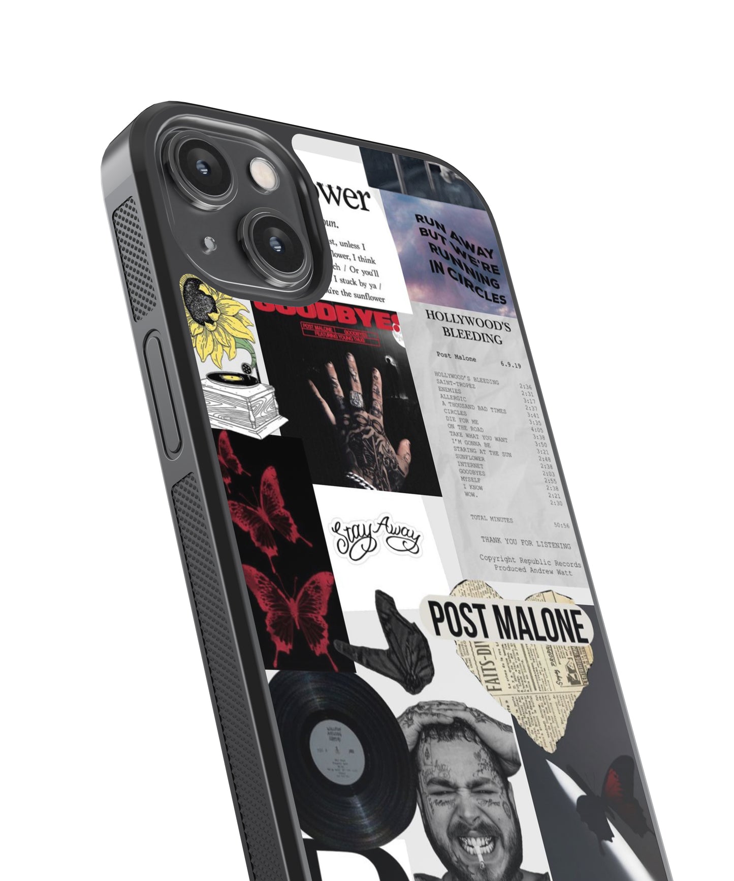 Post Malone Spotify Glass Phone Case Cover