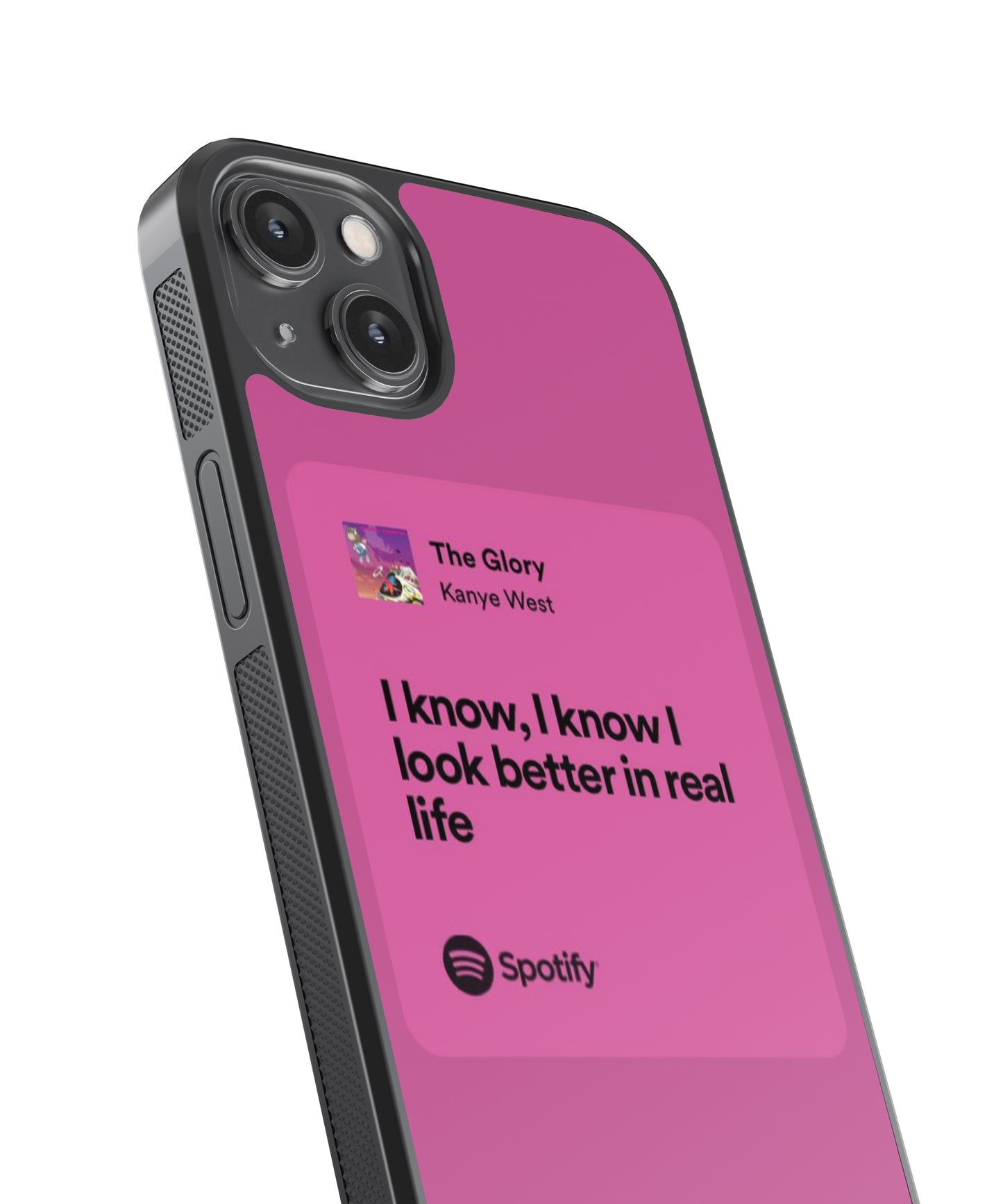 Kanye West The Glory Lyric Card Spotify Glass Phone Case Cover