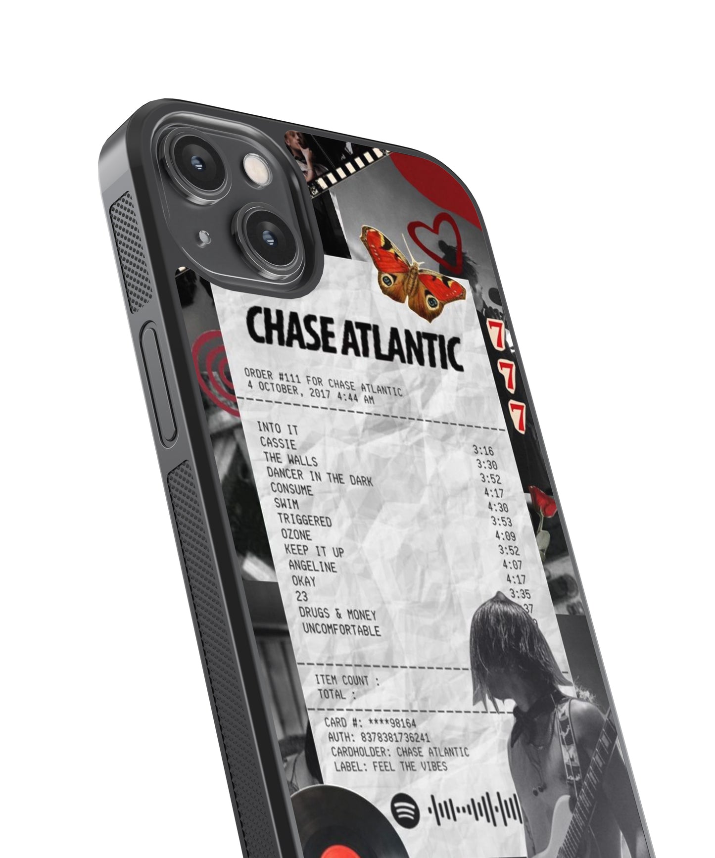 Chase Atlantic Guest Check Spotify Glass Phone Case Cover