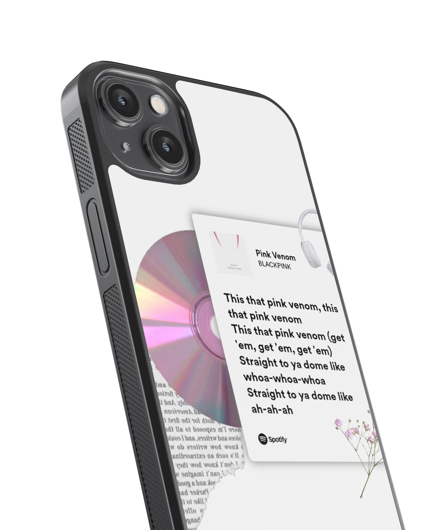 Kpop BlackPink Spotify Glass Phone Case