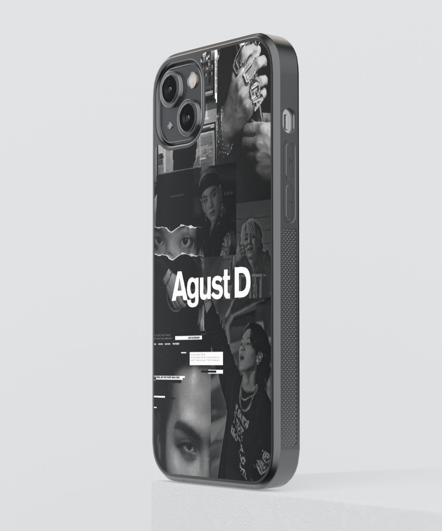 BTS Agust D K-Pop Glass Phone Case Cover