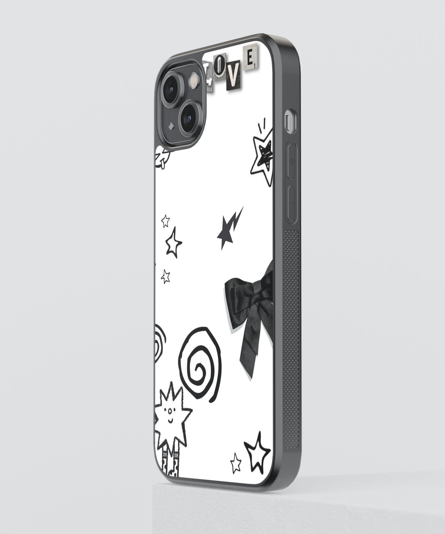 Minimalistic Coquette Abstract Glass Phone Case