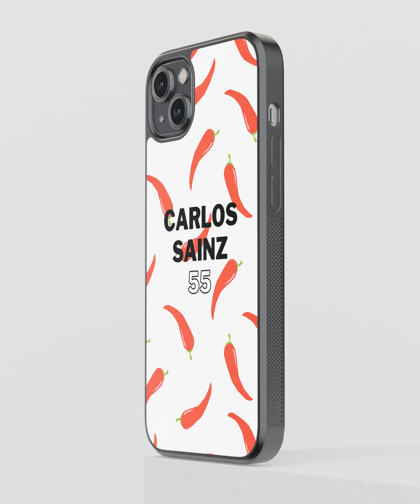 F1 Carlos Sainz Pop Culture Glass Phone Case