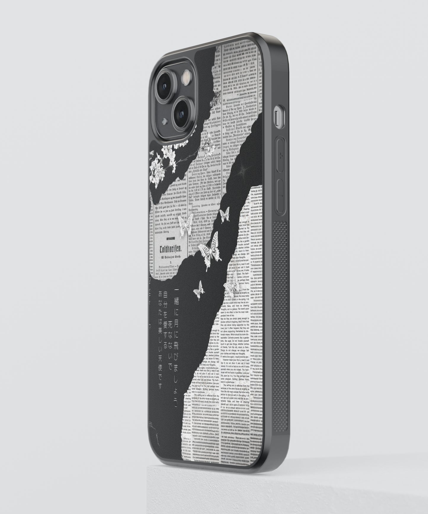 Dark Academia Vintage Aesthetic Glass Phone Case Cover