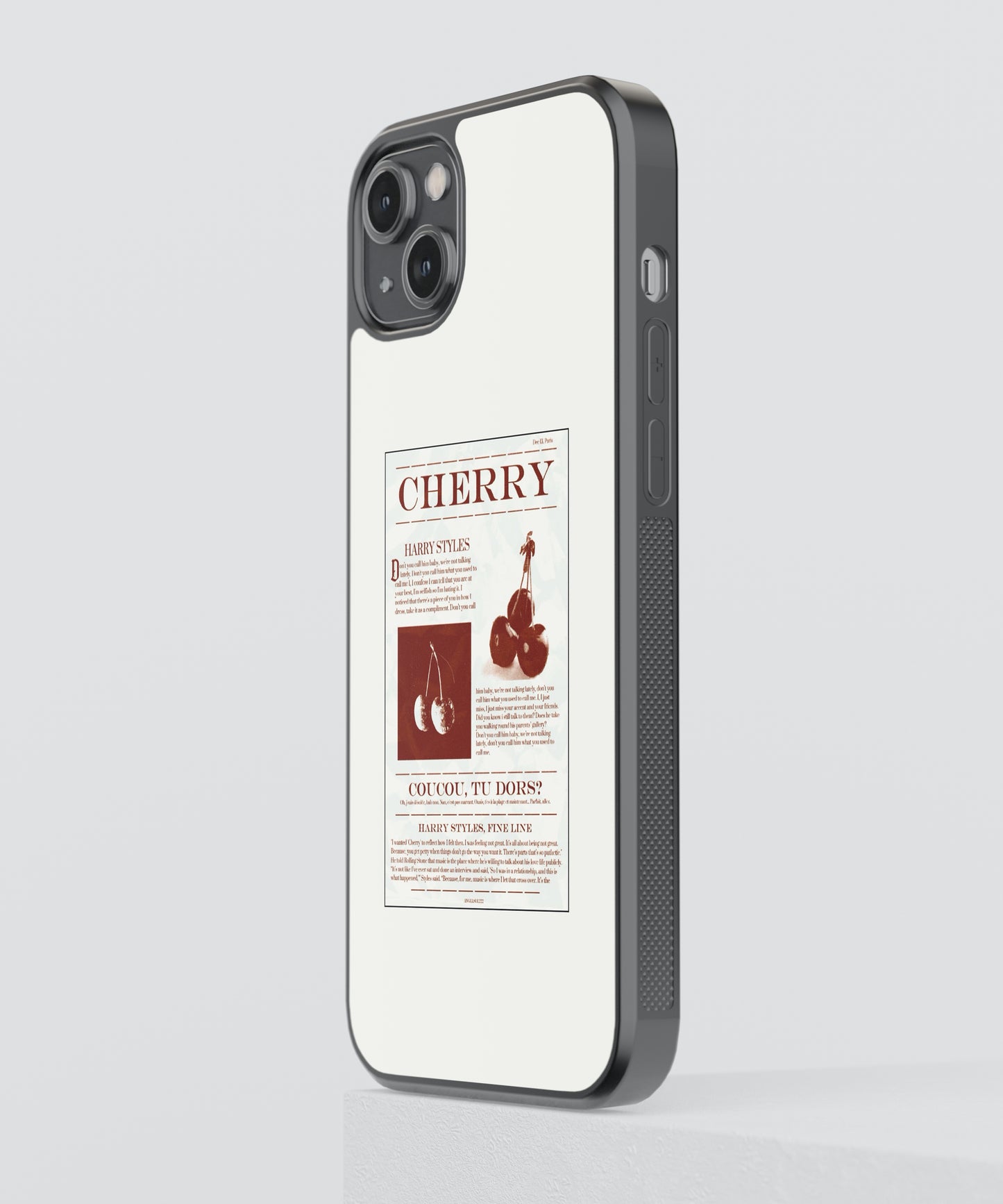 Harry Styles Cherry Pop Culture Glass Phone Case Cover