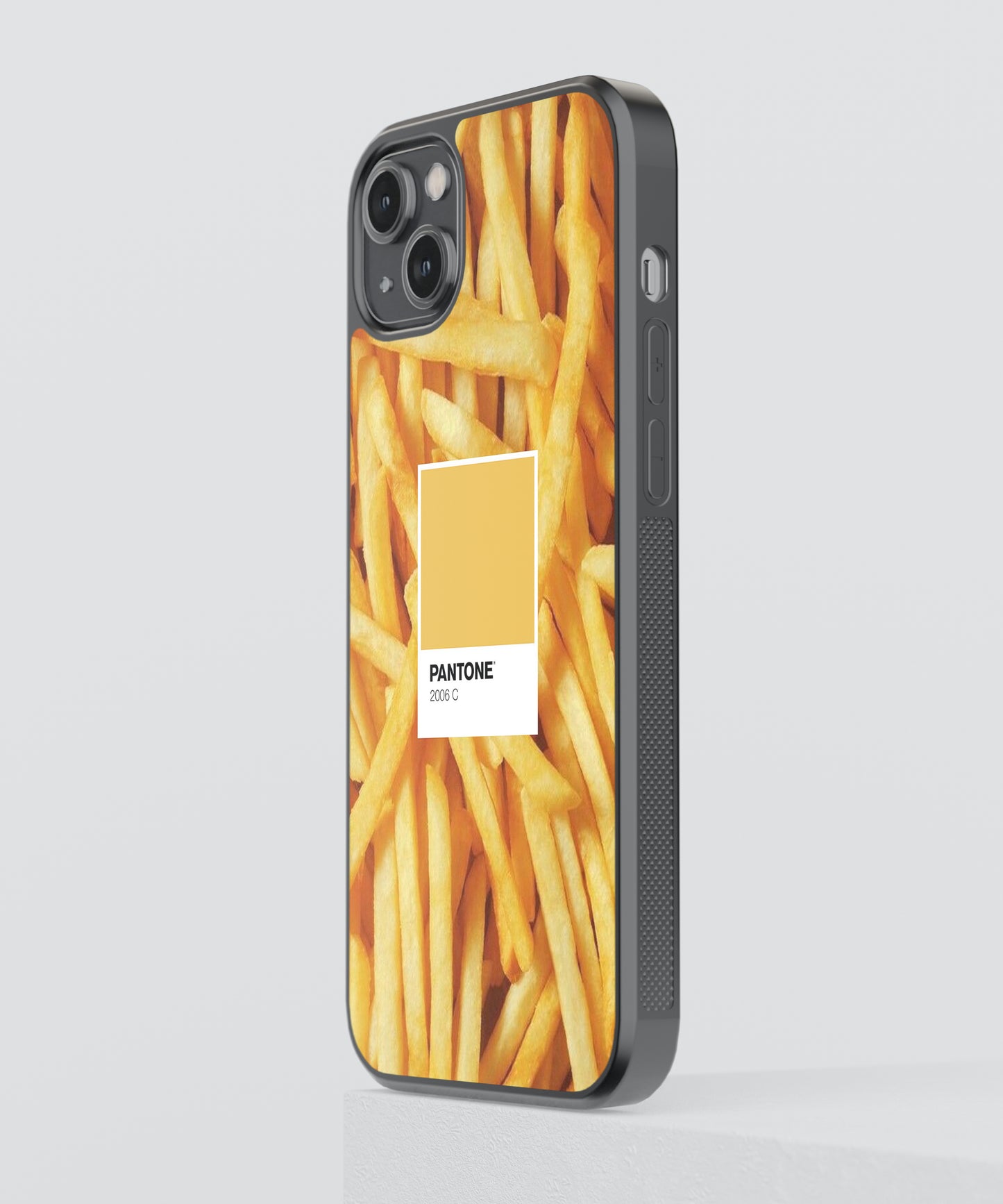 French Fries Polaroid Glass Phone Case Cover