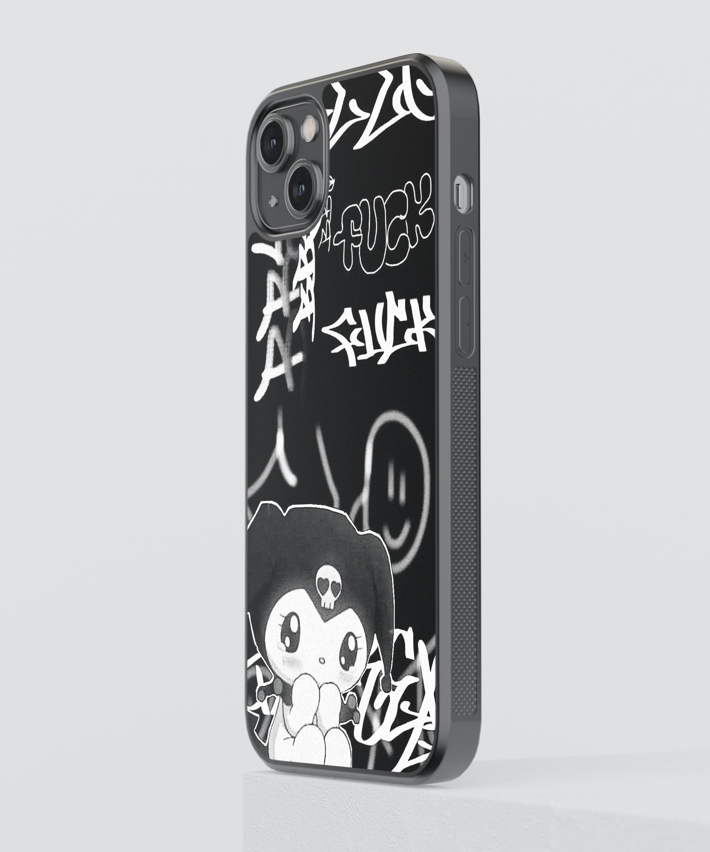Kuromi Y2K Glass Phone Case Cover