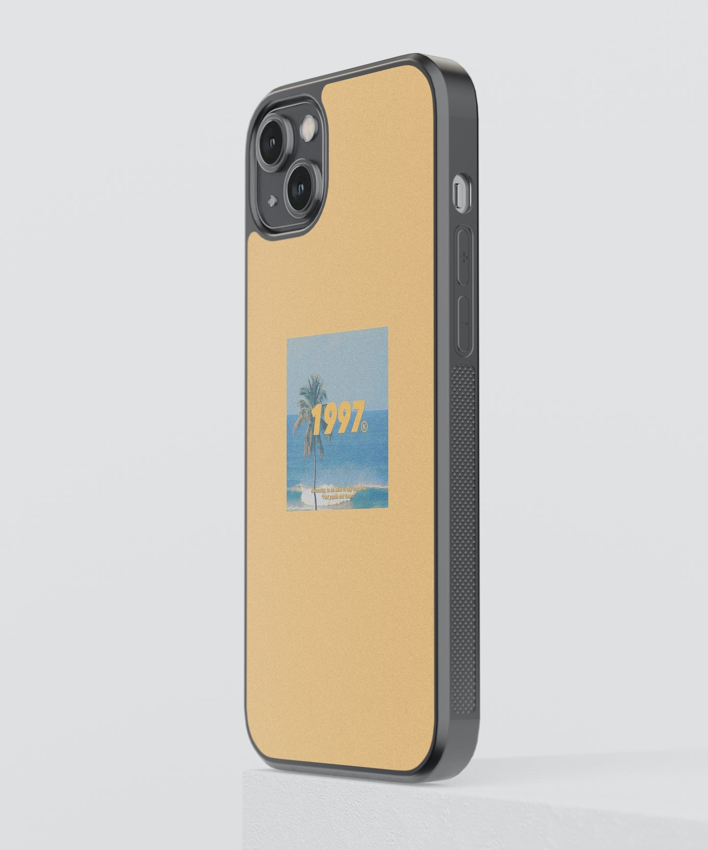 1997 Beach Polaroid Glass Phone Case Cover