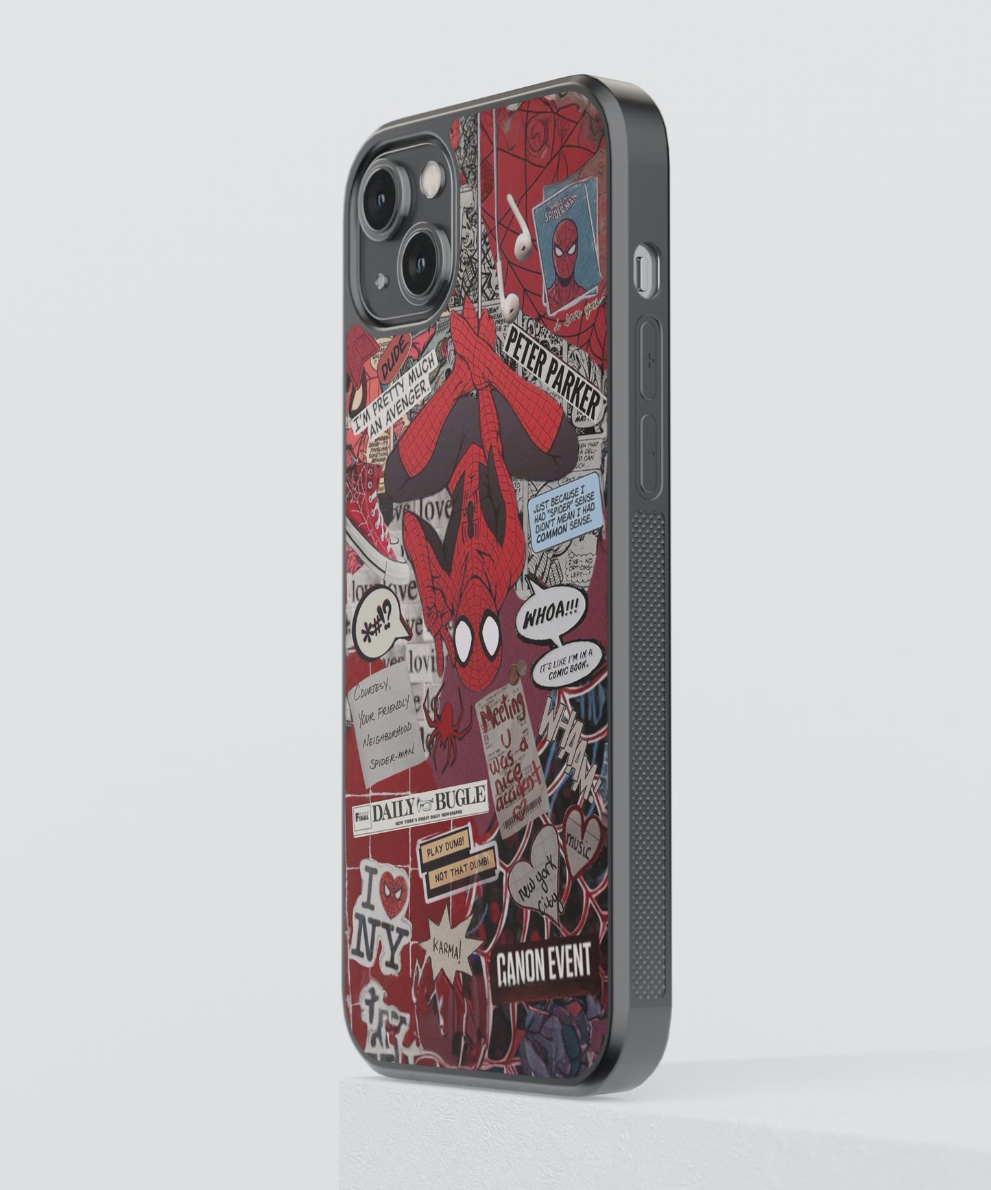Spider-Man Aesthetic Glass Phone Case Cover