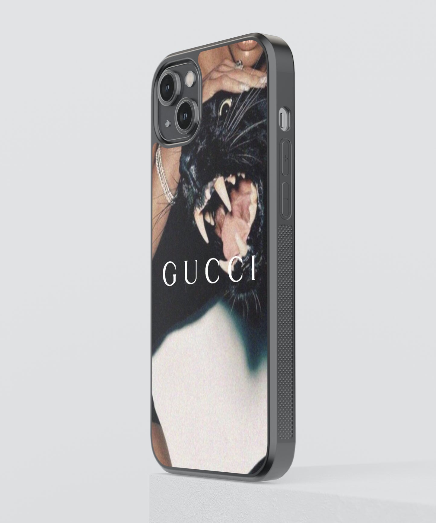 Gucci Panther Glass Phone Case Cover