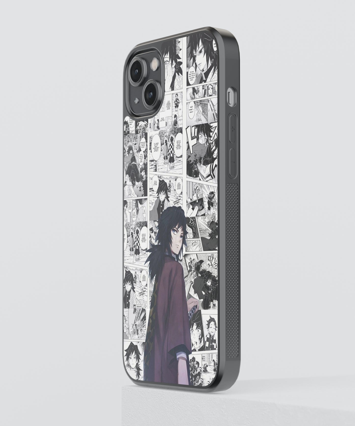 Tomioka Demon Slayer Anime Glass Phone Case Cover