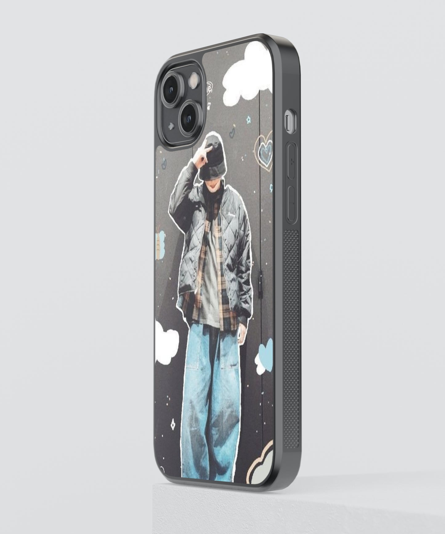 BTS Jungkook K-Pop Glass Phone Case Cover