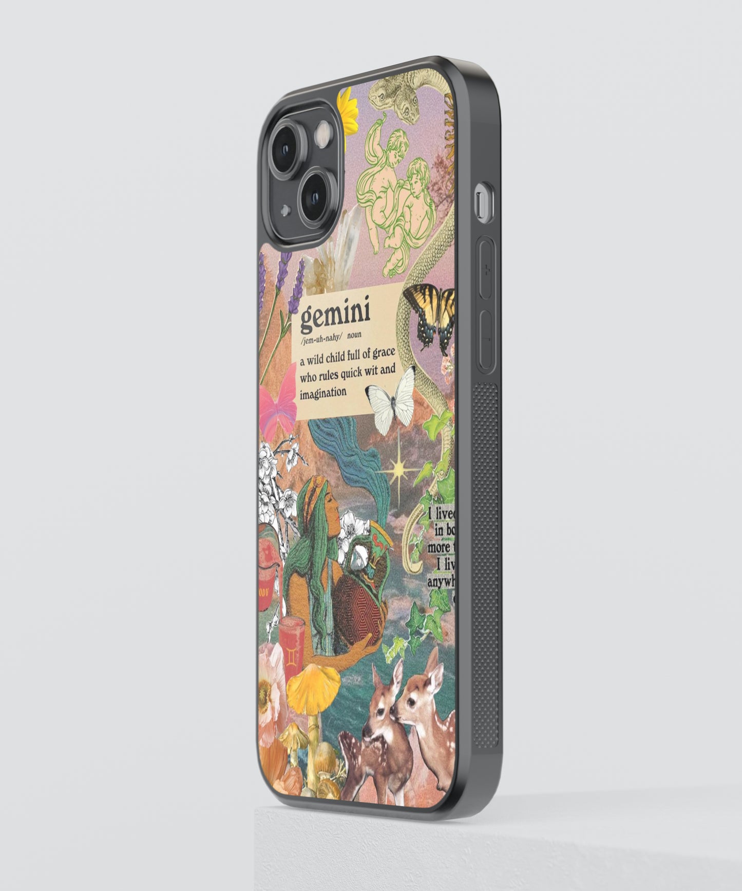 Gemini Aesthetic Zodiac Sign Glass Phone Case Cover
