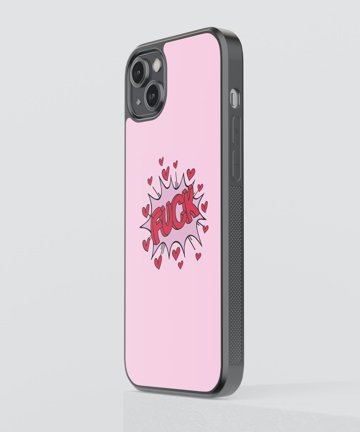 F Love Pop Culture Glass Phone Case Cover
