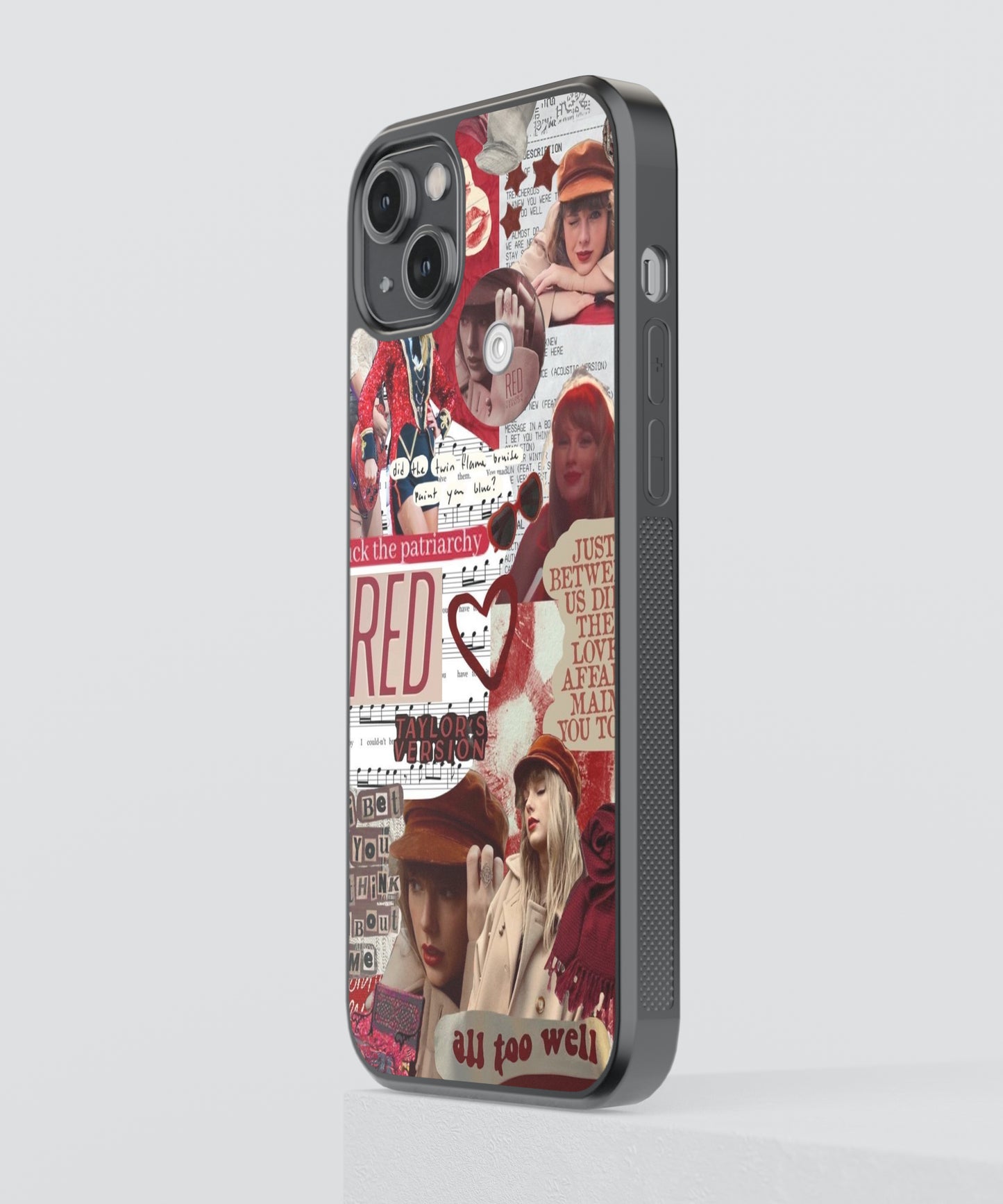Taylor Swift Red Aesthetic Pop Culture Glass Phone Case
