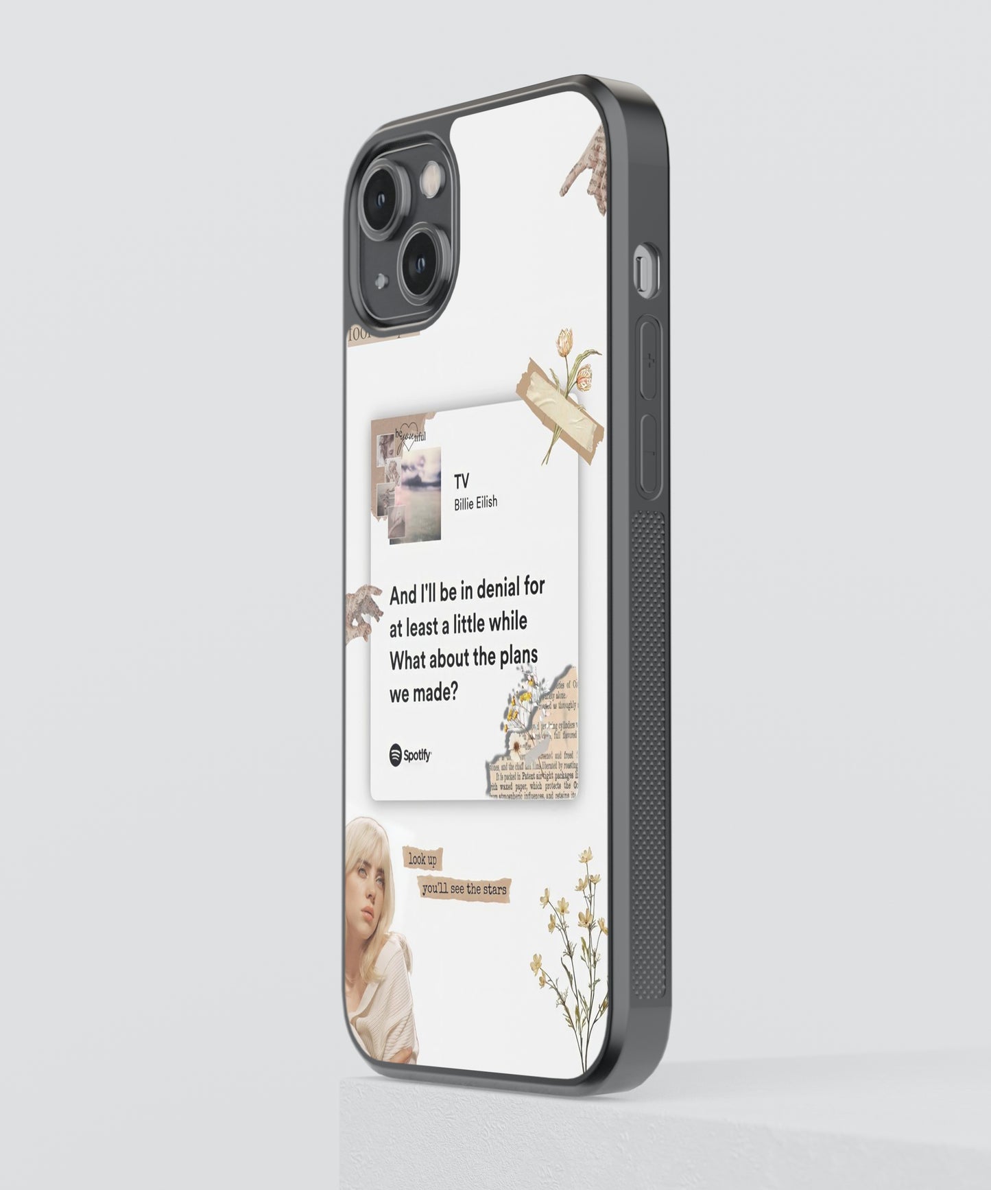 Billie Eilish TV Spotify Glass Phone Case Cover