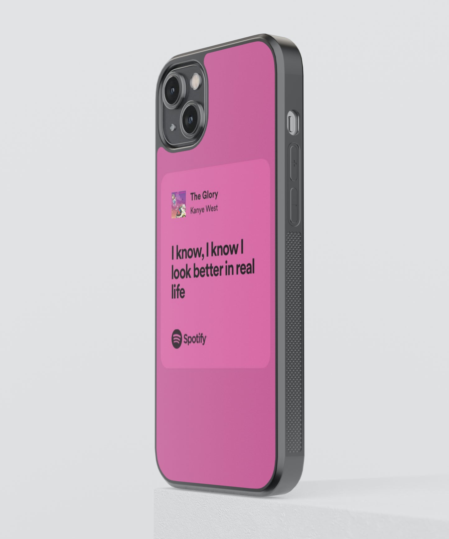Kanye West The Glory Lyric Card Spotify Glass Phone Case Cover