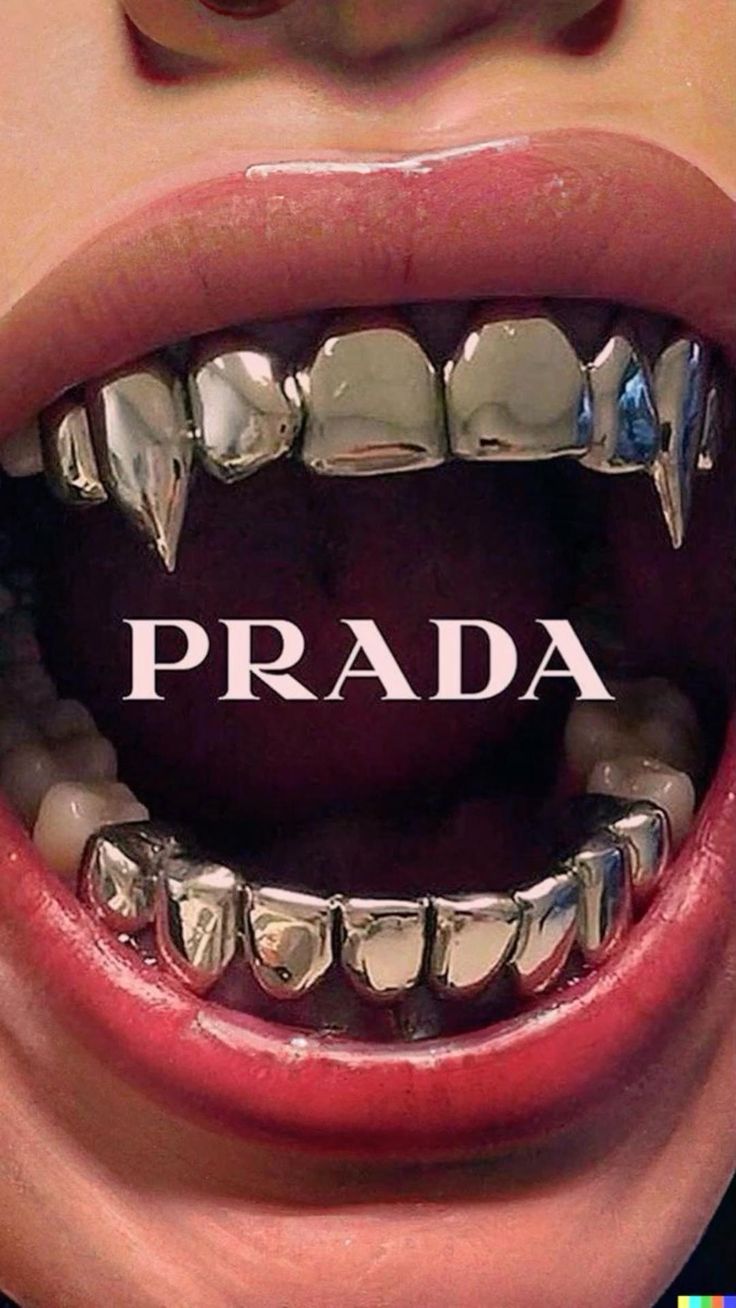 Vamp Chic Prada Fangs Tote Bag - Aesthetic Phone Cases - Culltique