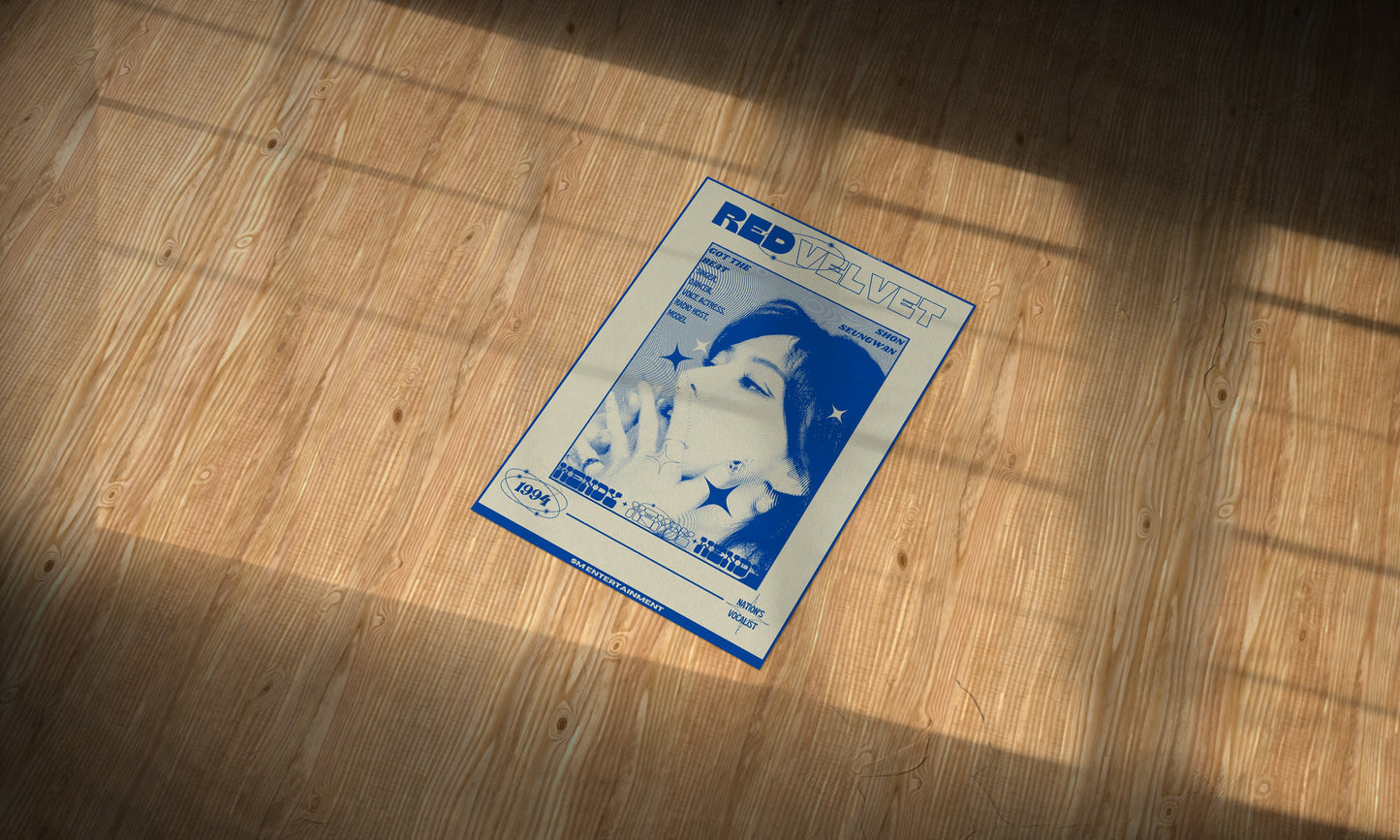 Red Velvet Y2K Aesthetic Metal Poster - Aesthetic Phone Cases - Culltique