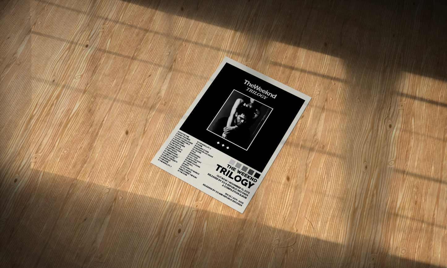 The Weeknd Trilogy Spotify Aesthetic Metal Poster - Aesthetic Phone Cases - Culltique