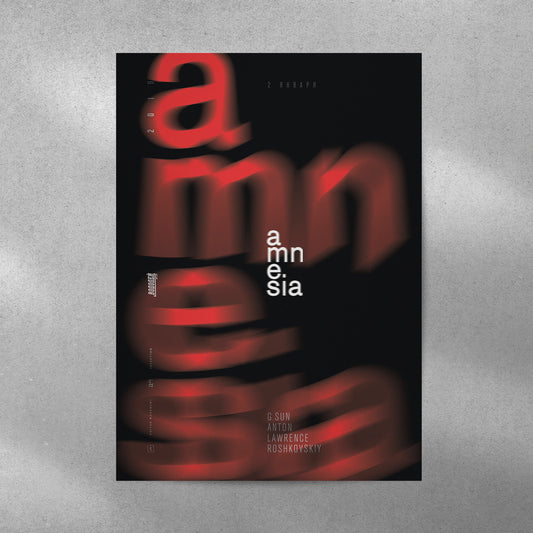 Amnesia Y2K Aesthetic Metal Poster - Aesthetic Phone Cases - Culltique