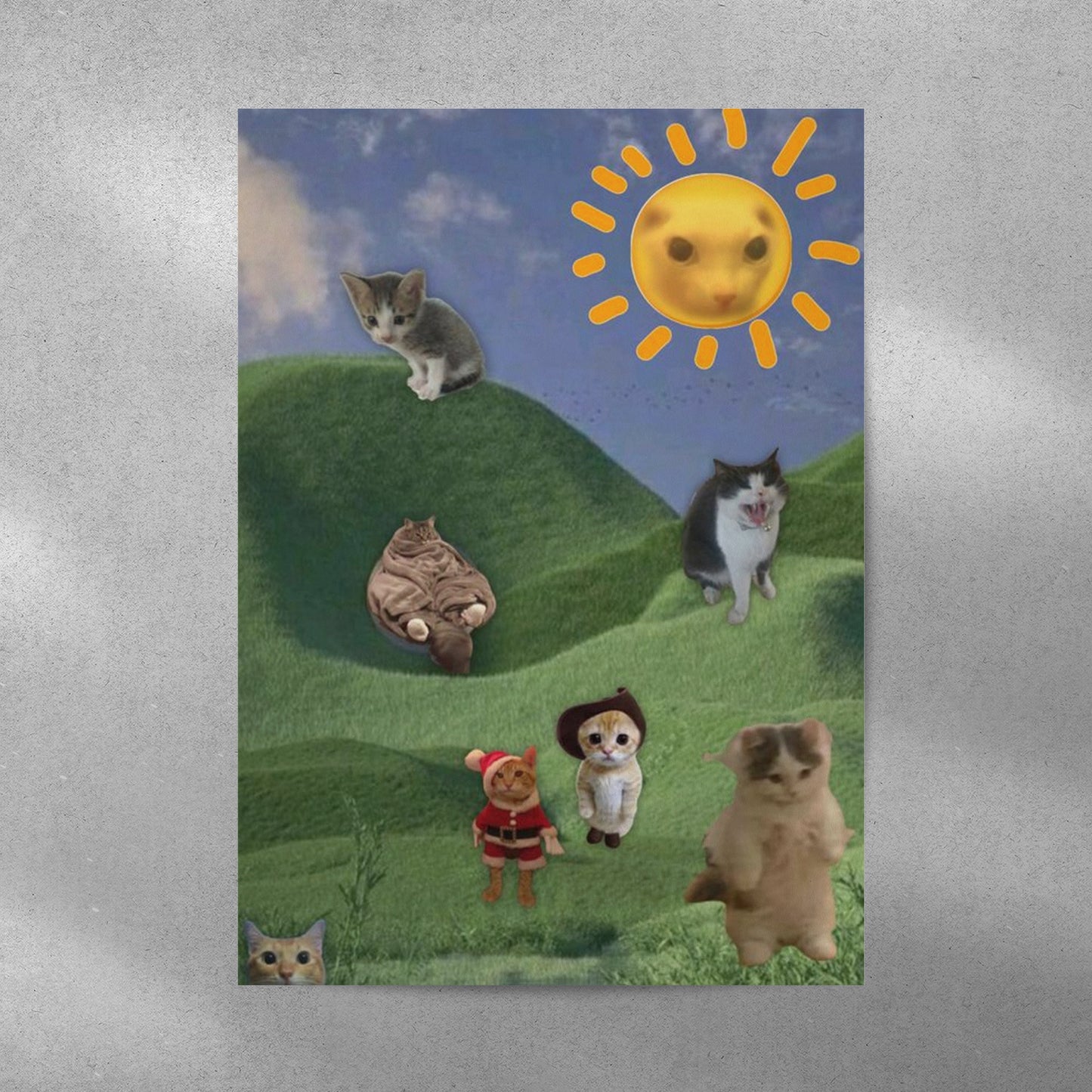 Cat Fever Dream Pop Culture Aesthetic Metal Poster - Aesthetic Phone Cases - Culltique
