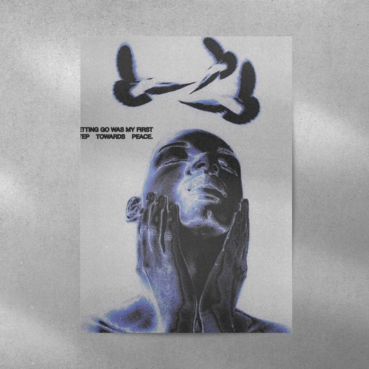 Peace Y2K Aesthetic Metal Poster - Aesthetic Phone Cases - Culltique