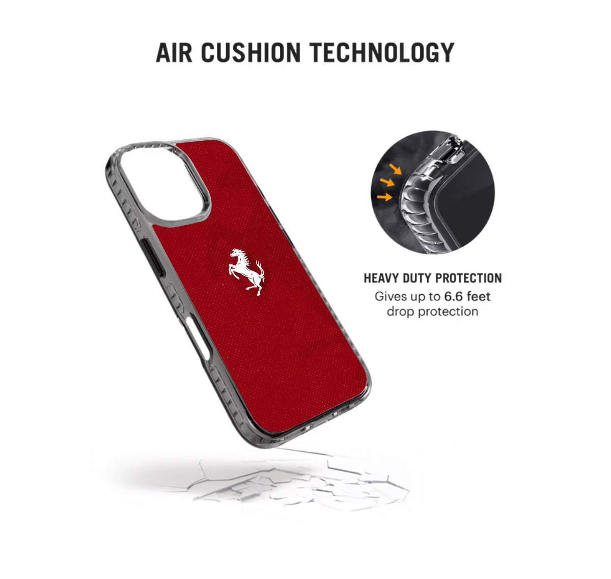 Ferrari Red Stride 2.0 Phone Case Cover