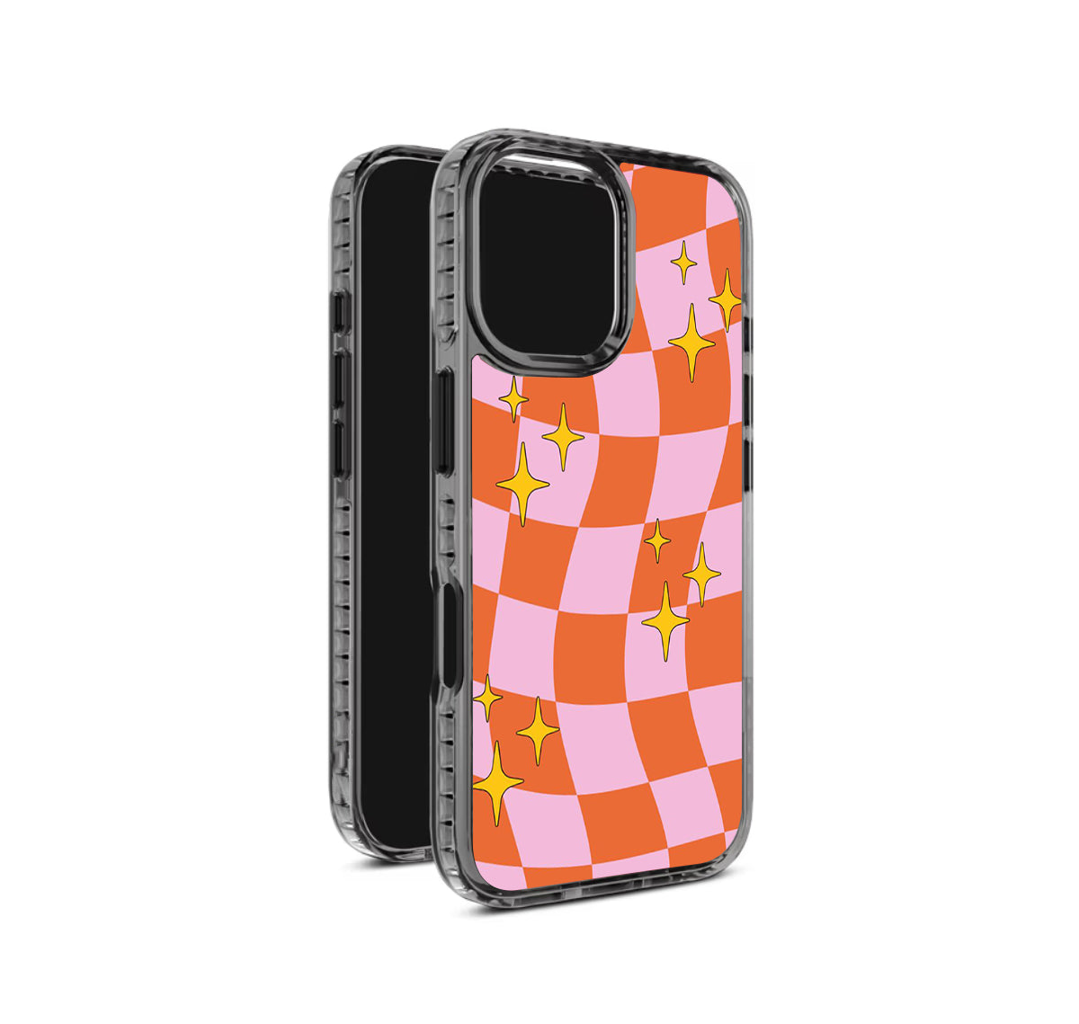 Sparkles Checkers Pattern Stride 2.0 Phone Case Cover