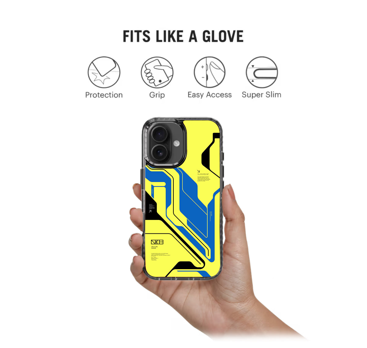 Cyber Circuit Yellow Stride 2.0 Phone Case Cover