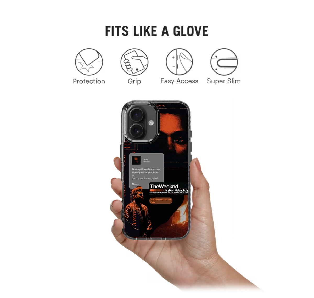 The Weeknd Try Me Spotify Stride 2.0 Phone Case Cover