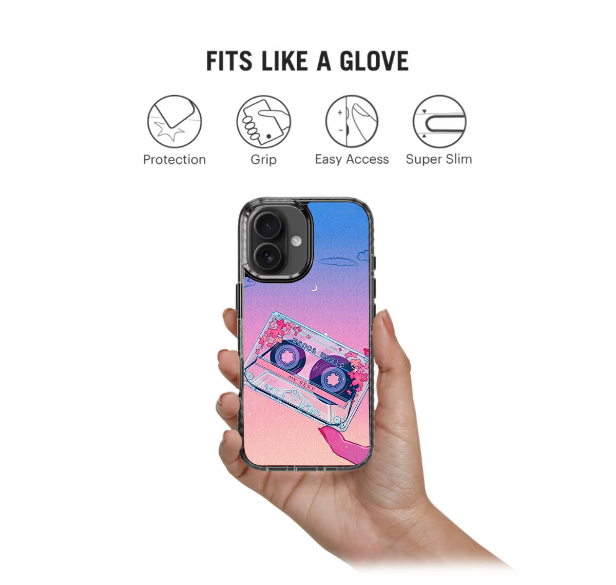 Cassette Pixel Art Stride 2.0 Phone Case Cover