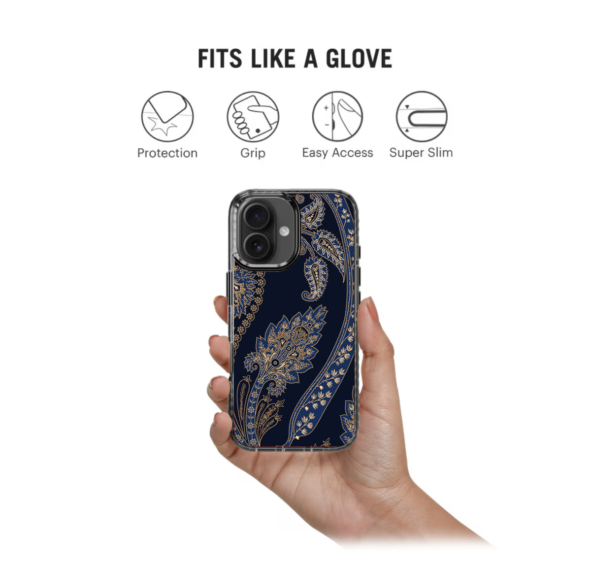 Blue Floral Art Print Stride 2.0 Phone Case Cover