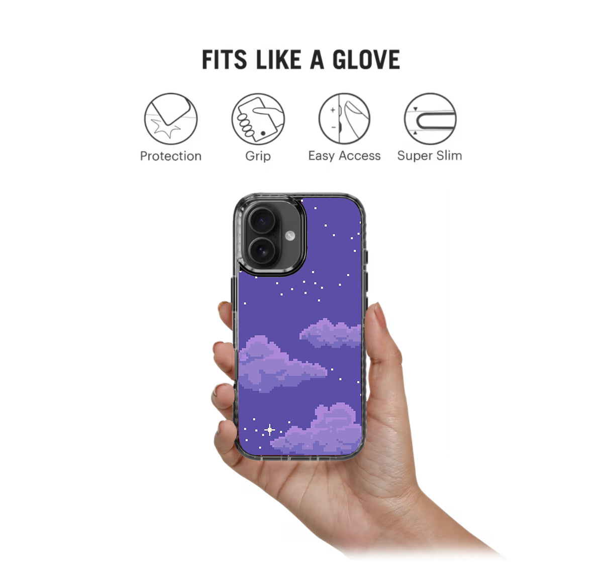 Night Sky Pixel Art Stride 2.0 Phone Case Cover