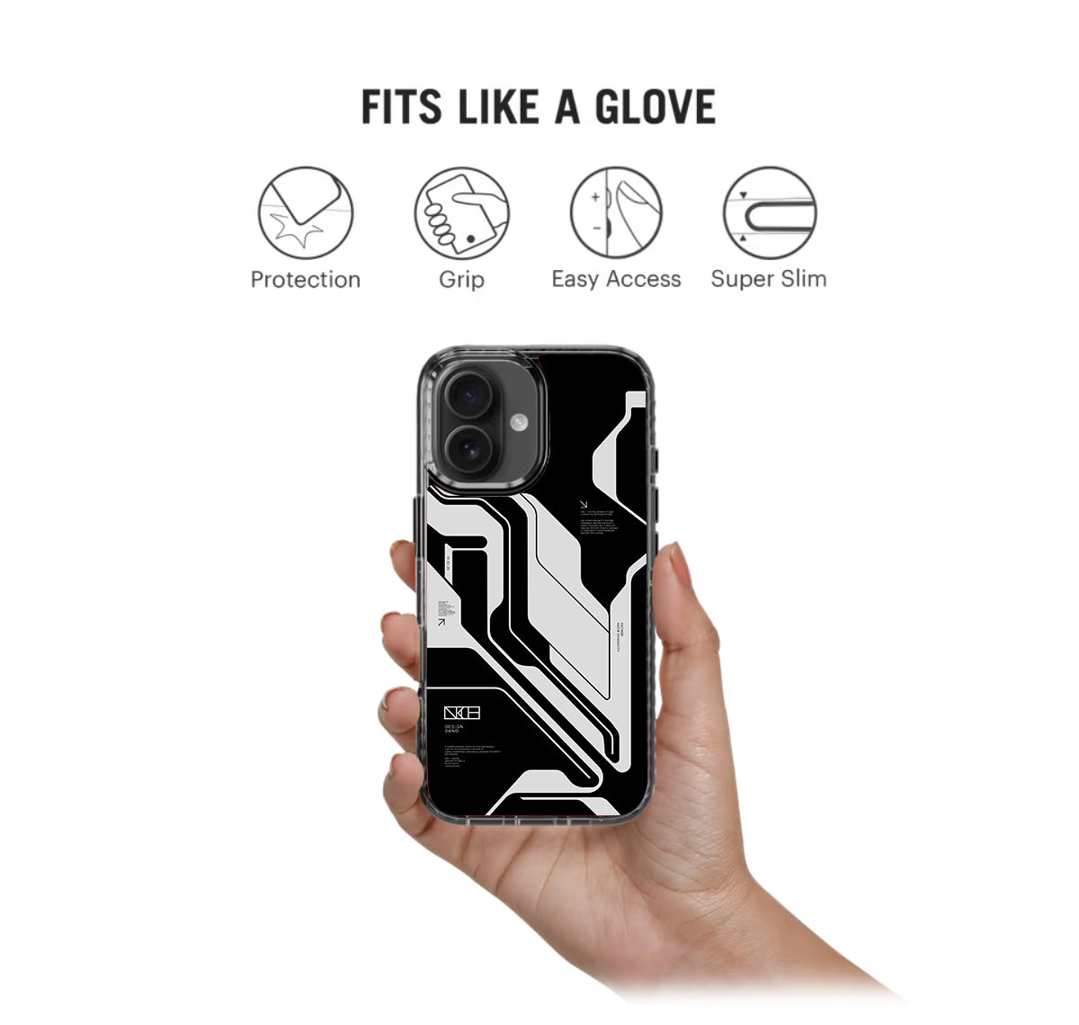 Cyber Circuit Black Stride 2.0 Phone Case Cover