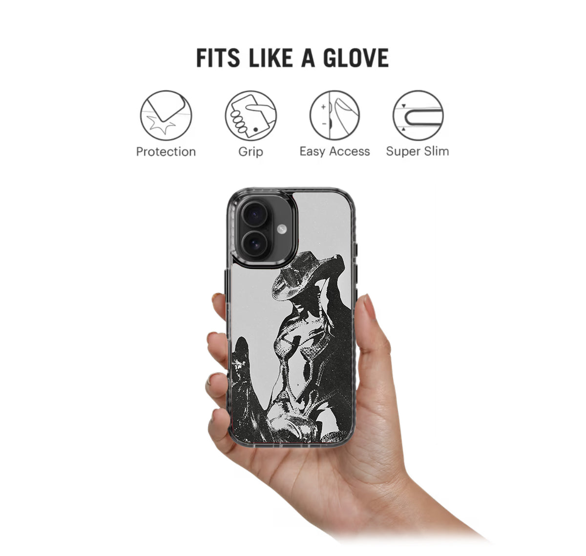 Cowgirl Stencil Y2K Stride 2.0 Phone Case Cover