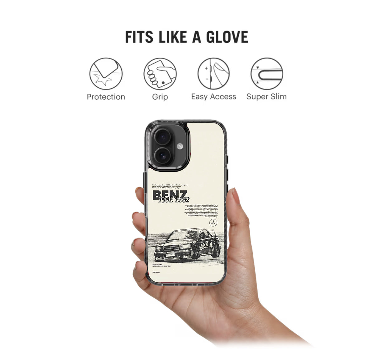 Benz 190E Cars Stride 2.0 Phone Case Cover