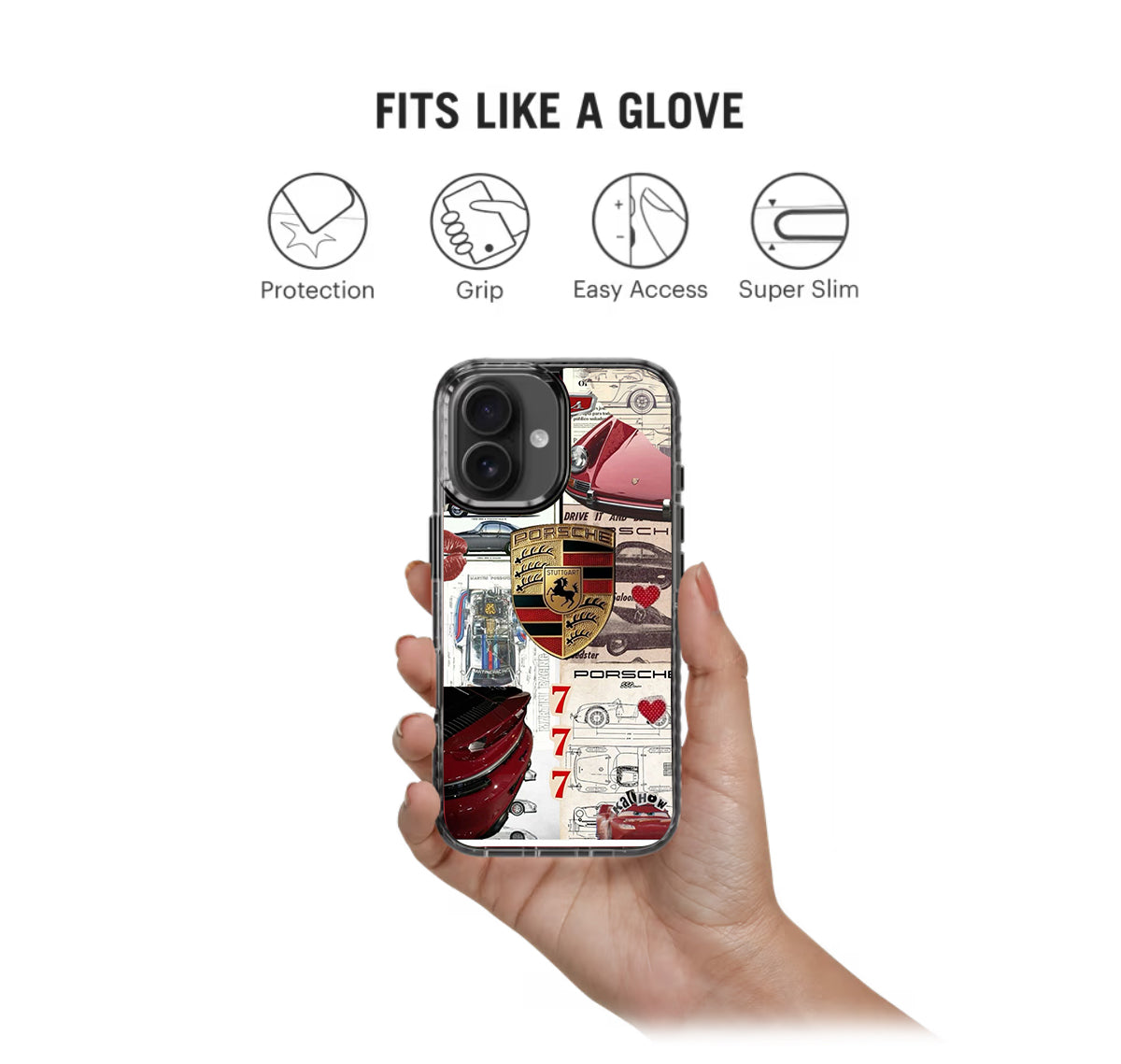 Porsche Red Stride 2.0 Phone Case Cover