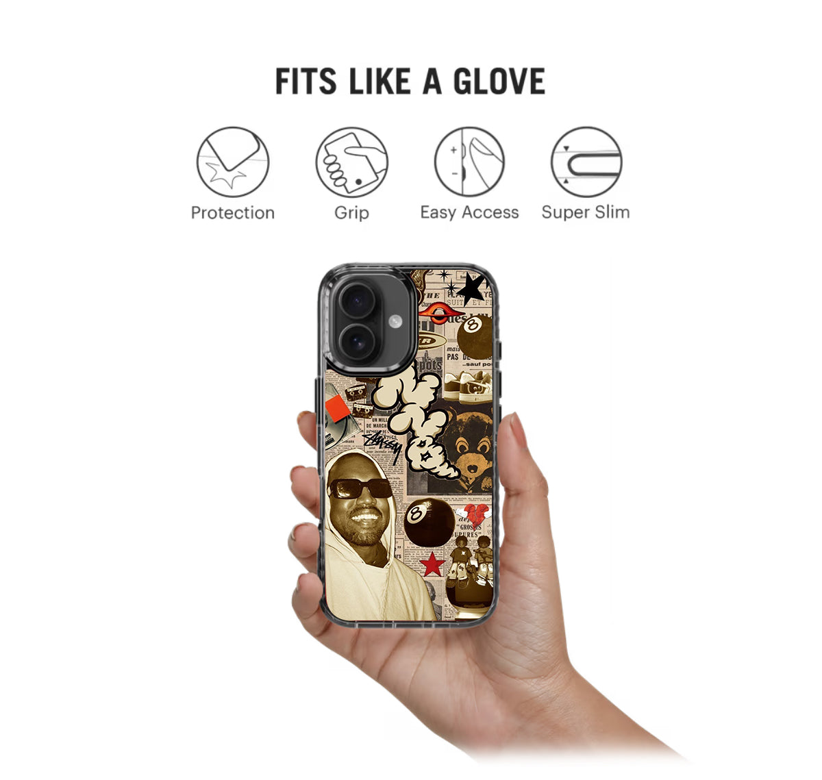 Kanye Stussy Y2K Stride 2.0 Phone Case Cover