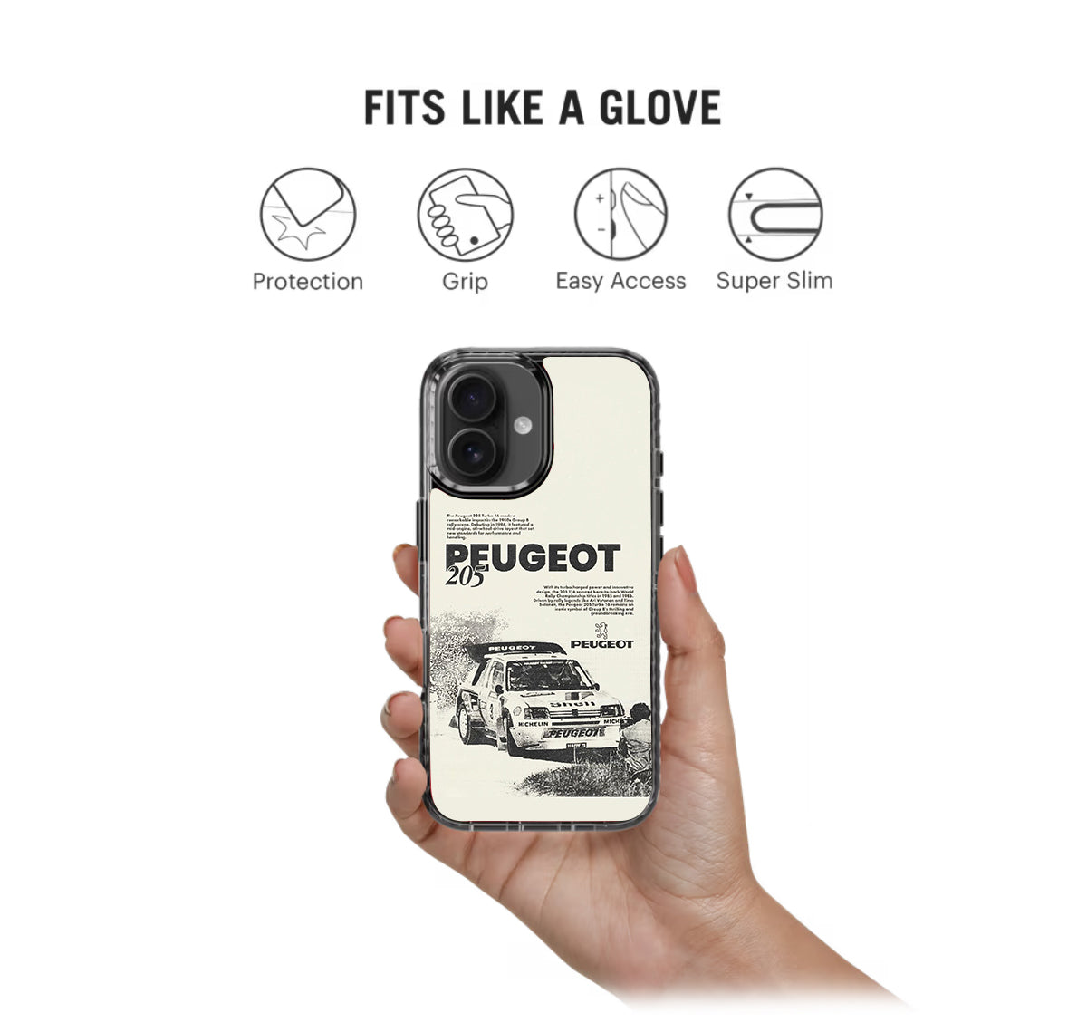 Peugeot 205 Cars Stride 2.0 Phone Case Cover