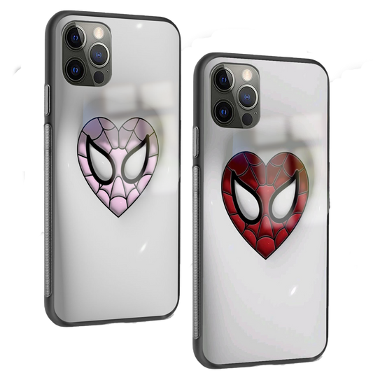 Spider-Man / Spider-Gwen Matching Phone Glass Cases - Aesthetic Phone Covers - Culltique