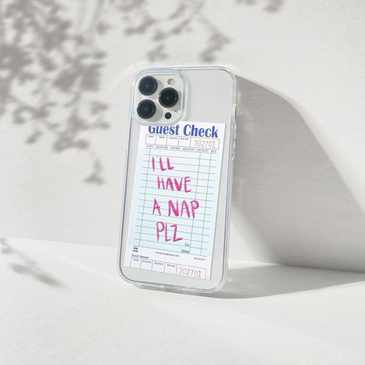 Nap Pls Guest Check Silicone Clear Case