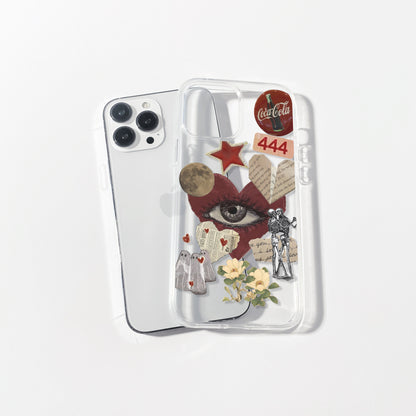 Love Vintage Aesthetic Silicone Clear Case