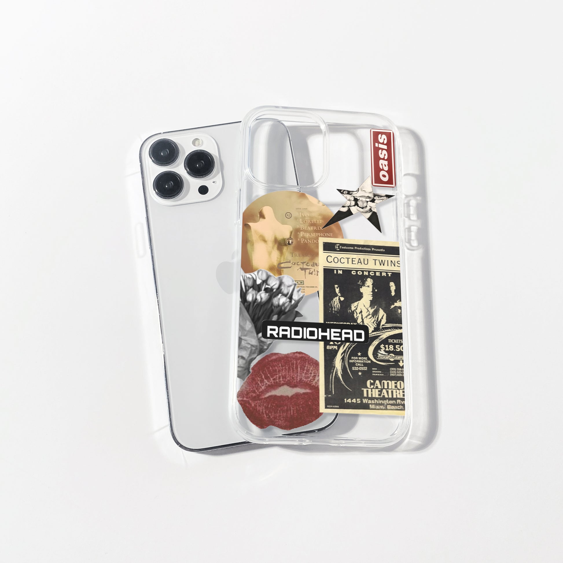 Radiohead Aesthetic Silicone Clear Case Radiohead Aesthetic Silicone Clear Case