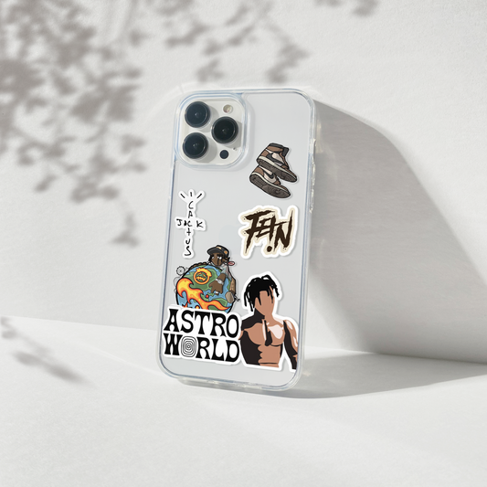 Astro World Silicone Clear Case