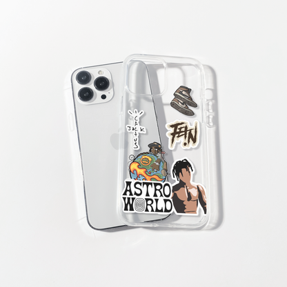 Astro World Silicone Clear Case